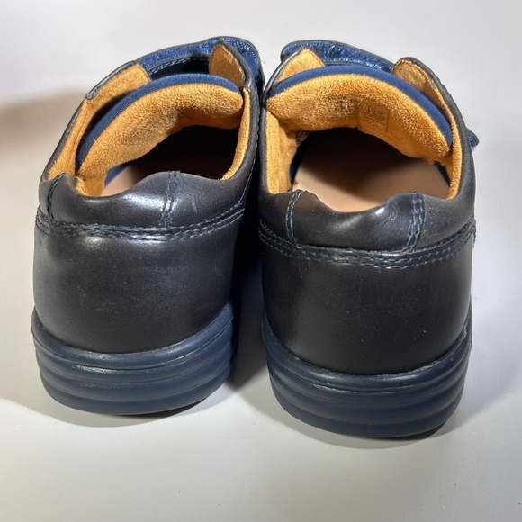 Dr Comfort Annie Womens Navy Leather Lycra Hook and Loop Comfort Shoes Size 6.5W - Picture 7 of 12